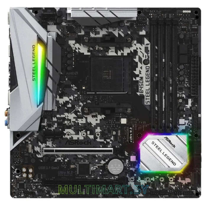 Материнская плата ASRock B450M Steel Legend